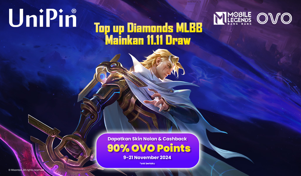 Top up Diamonds MLBB Cashback 90% OVO Points & Mainkan Double 11 Draw ...