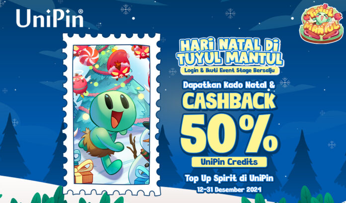 [Hari Natal] Login Tuyul Mantul Ikuti Event Stage Bersalju Dapat Kado Natal + Cashback 50% UC