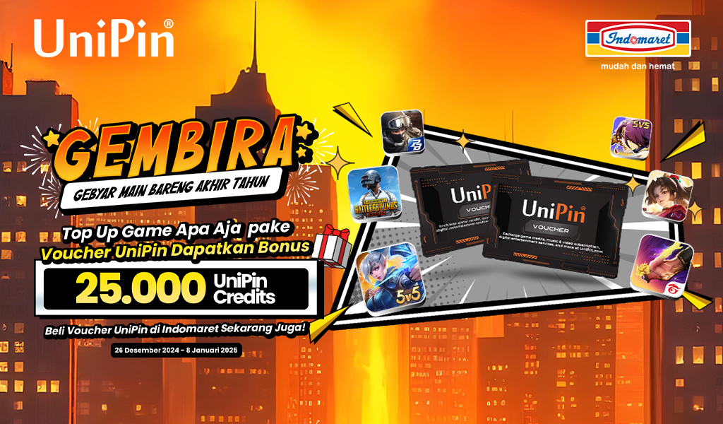 Top Up Game Favorit Kamu Pake Voucher UniPin, Dapatkan Bonus 25,000 ...