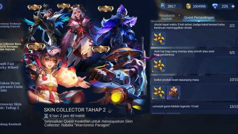 Harga Skin Collector ML Terbaru 2025 dan Cara Dapatnya