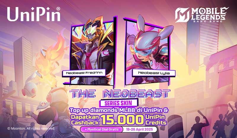 [MLBB Neobeasts] Draw Skin Series dan Dapat Token Gratis + Cashback 15K UC