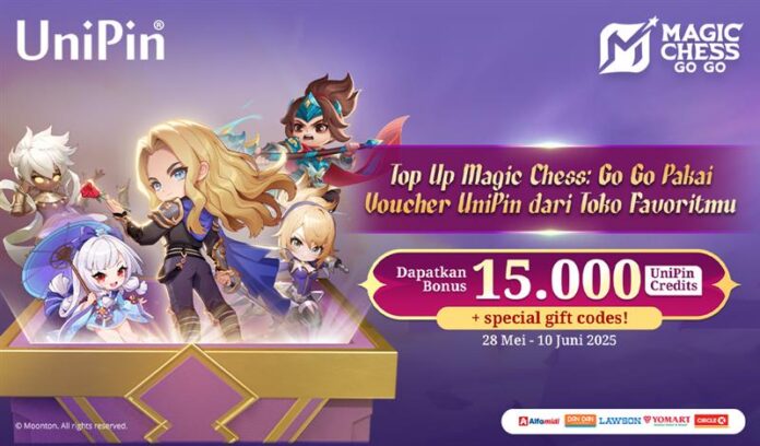 Beli Voucher UniPin Dapetin Bonus 15rb UC+ Special Gift Codes Magic Chess Go Go!!