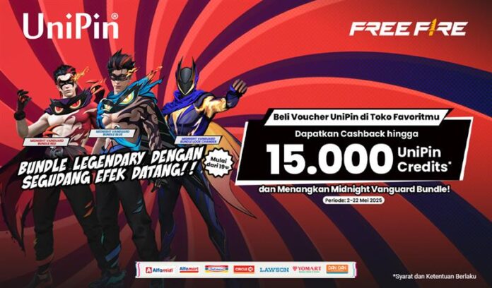 Beli Voucher UniPin di Toko Favoritmu, Cashback 15rb & Bundle Legendary