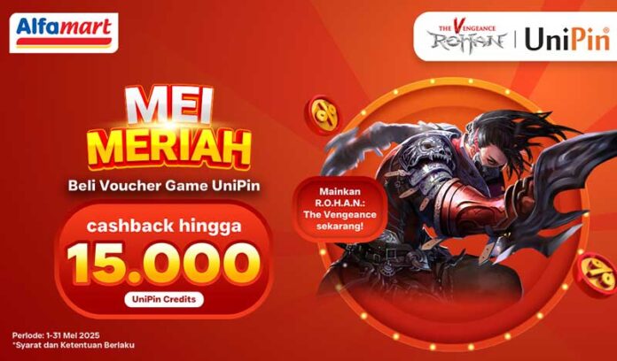 Mei Meriah! – Beli Voucher Game UniPin di Alfamart, Dapat Bonus Tiap Hari!