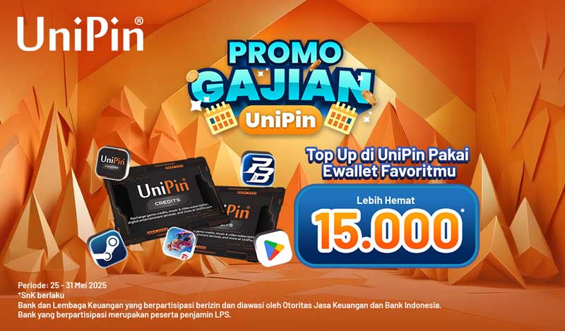 Promo Gajian: Top Up Game Pakai Ewallet Bisa Hemat 15Ribu!