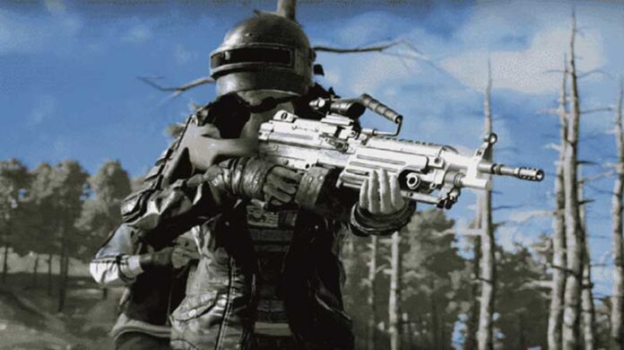 Senjata-MG3-vs-M249-PUBG-Mobile-Wallpaper-HD