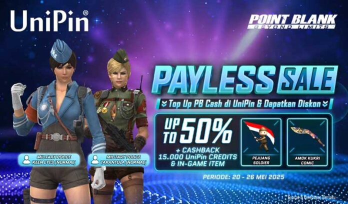 Top-Up-Point-Blank-di-UniPin-Diskon-50%,-Cashback-15K-UC-+-Item-In-Game