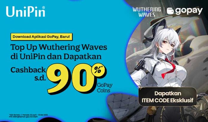 Top-Up-Wuthering-Waves-di-UniPin,-Cashback-sd-12K-GoPay-Coins-+-Item-Code