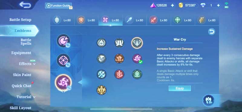 War Cry MLBB Pengertian, Cara Mendapatkan, dan Fungsi