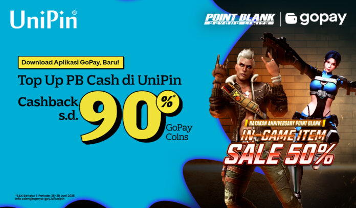 Anniversary Point Blank! Cashback 90% GoPay Coins & Top Up PB Cash Pakai GoPay!