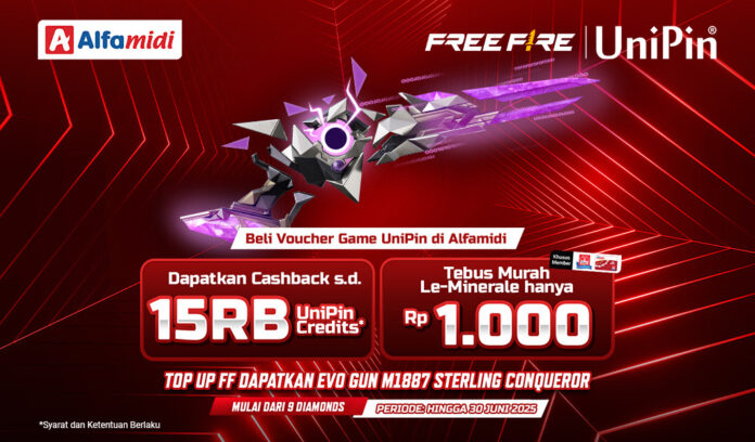 Beli Voucher UniPin di Alfamidi, Bonus Cashback & Item Keren!
