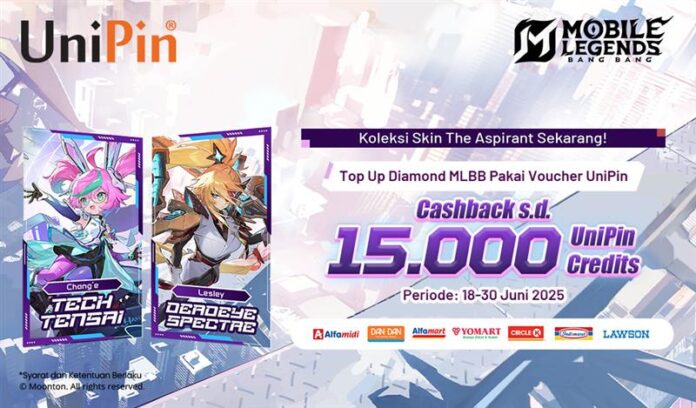 Kolaborasi MLBB x The Aspirants 2025! Bonus 15Ribu UC Top Up Diamond MLBB Pakai Voucher UniPin!