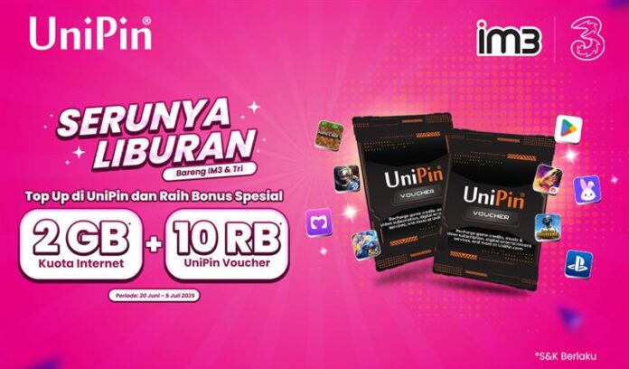 Liburan Seru IM3Tri - Bonus Kuota Internet hingga 2GB & Bonus UV hingga 10Ribu!