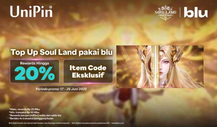 Top-Up-Soul-Land-Pakai-blu,-Dapat-Rewards-Hingga-20%-+-Item-Code-Gratis!