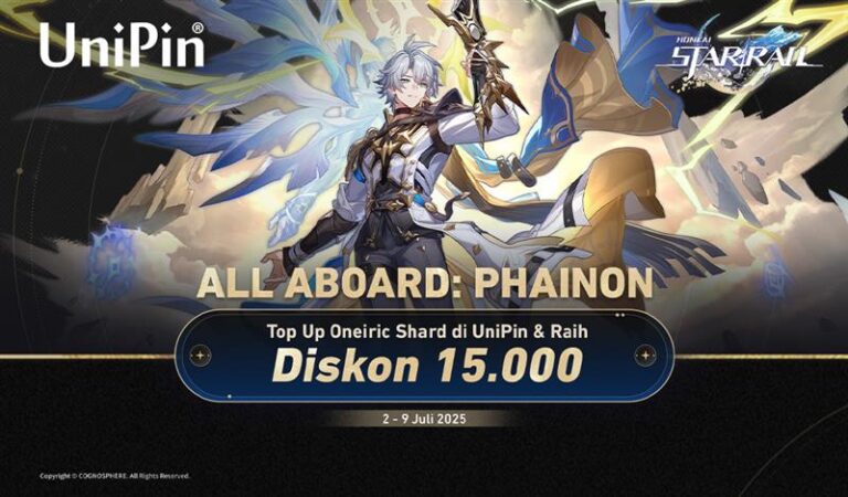 [All Aboard Phainon] Top Up Honkai Star Rail di UniPin & Raih Diskon 15.000