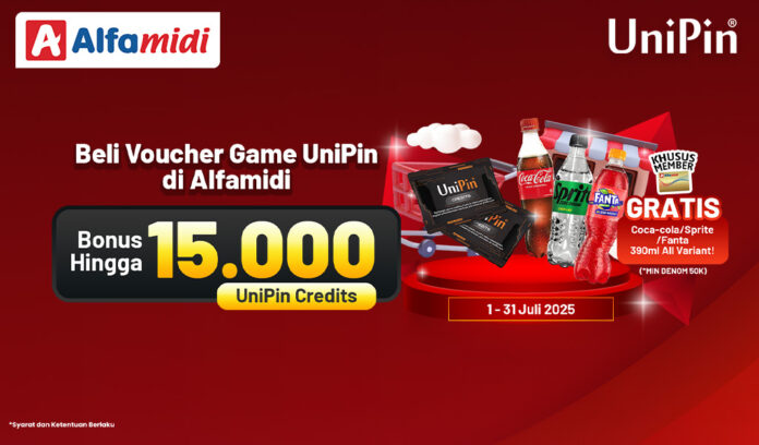 Beli Voucher UniPin di Alfamidi dan Bonus UC dan Minuman Gratis!!