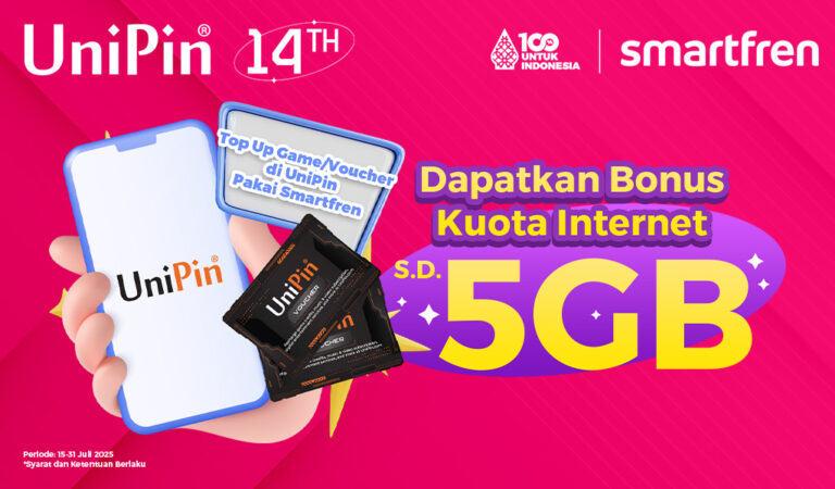 Gratis Kuota 5GB dari Smartfren! Rayakan #UniPin14Birthday