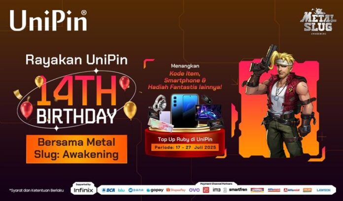 #UniPin14Birthday Top Up Metal Slug Awakening di UniPin Bawa Pulang Hadiah Fantastis & Kode Item Gratis!
