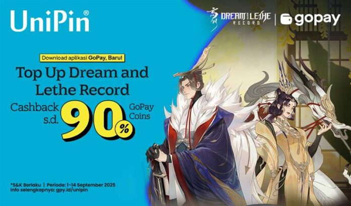 Dapatkan Cashback 90% 12.000 GoPay Coins Dengan Top Up Dream and The Lethe Record