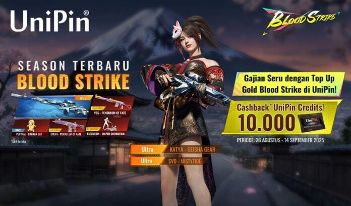 [Season Baru] Gajian Seru Top Up Gold Blood Strike Dapatkan Cashback 10.000 UC