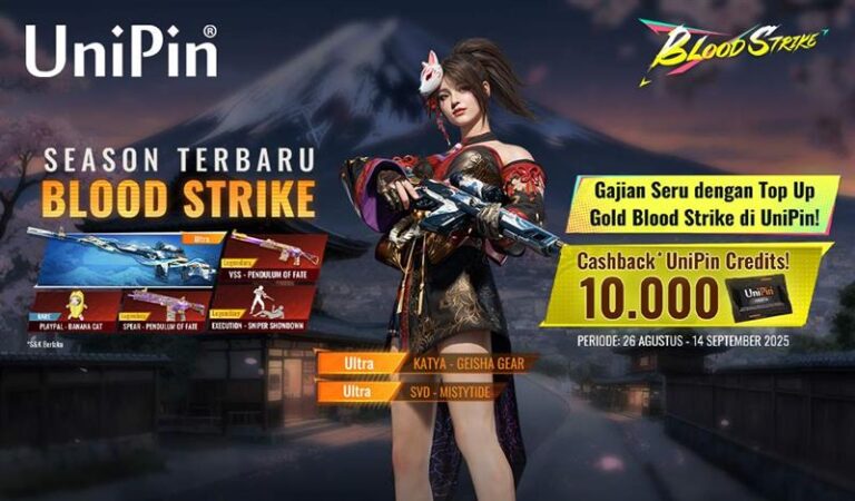 [Season Baru] Gajian Seru Top Up Gold Blood Strike Dapatkan Cashback 10.000 UC