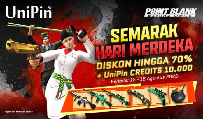 Semarak Hari Merdeka X Point Blank! Diskon In-game Item Hingga 70% & Cashback UniPin