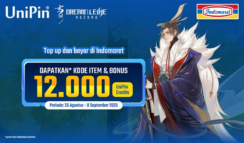 Top Up Dream of Leshe Record & bayar di Indomaret, Bonus 12rb UC & kode item eksklusif!