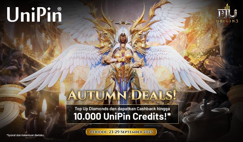 Autumn Deals: Cashback Hingga 10.000 UniPin Credits untuk Top Up MU Origin 3!