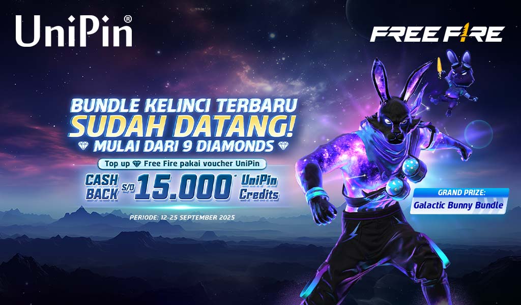 Bundle Kelinci Terbaru FF Sudah Datang! Dapatkan Galactic Bunny Bundle + Cashback 15rb UC
