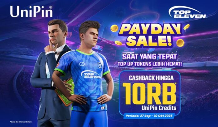 Payday Sale! Top Up Tokens Lebih Hemat! Dapatkan Cashback hingga 10.000 UC