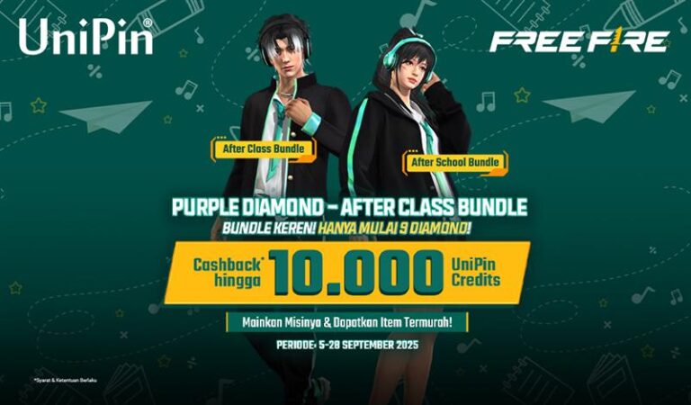 Purple Diamond - After Class Bundle Mulai 9 Diamond Nikmati Cashback Rp10.000 di UniPin!