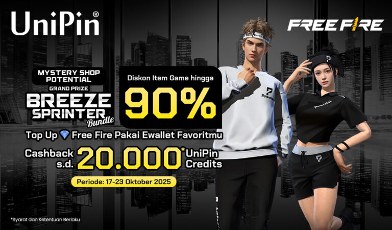 Mystery Shop FF Datang Lagi! Ekstra Hemat hingga 20.000 dengan Top Up Diamond Pakai e-Wallet!