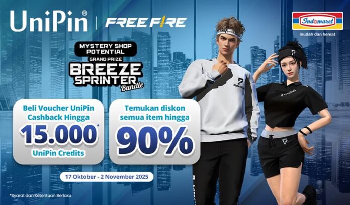 Mystery Shop Potential! Pakai Voucher UniPin, Diskon Item hingga 90% + Cashback 15.000 UC!