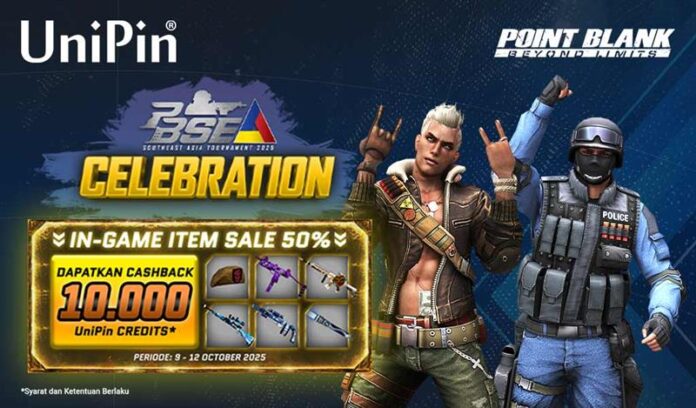 PB SEA Celebration 2025! Diskon 50% Item & Cashback 10K UniPin Credits!