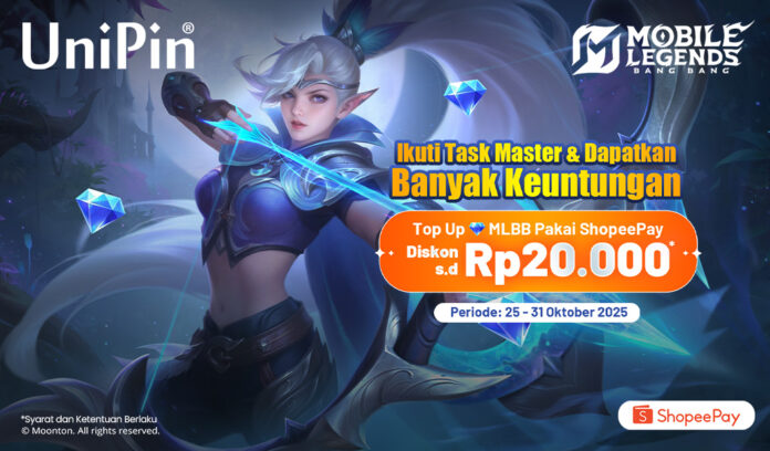 Panen Diamond Kuning! Diskon s.d. Rp20.000 Top Up MLBB di UniPin Pakai ShopeePay! Panen Diamond Kuning! Diskon s.d. Rp20.000 Top Up MLBB di UniPin Pakai ShopeePay!