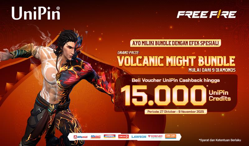 Rayakan Diwali Bareng Free Fire! Dapatkan Volcanic Might Bundle & Cashback 15.000 Credits