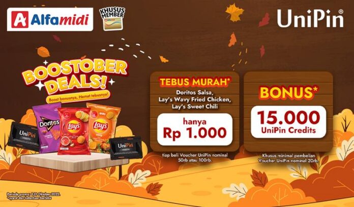 SweeTember! Tebus Doritos atau Lay’s Cuma Rp 1.000 + Bonus 15.000 UniPin Credits!
