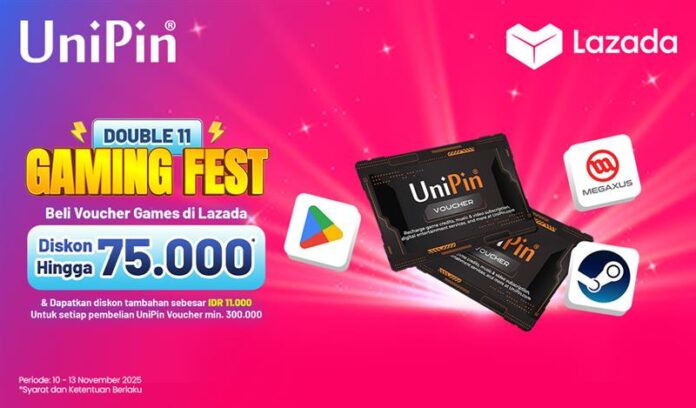 Lazada Double 11 Gaming Fest Waktunya Top-Up Lebih Hemat!