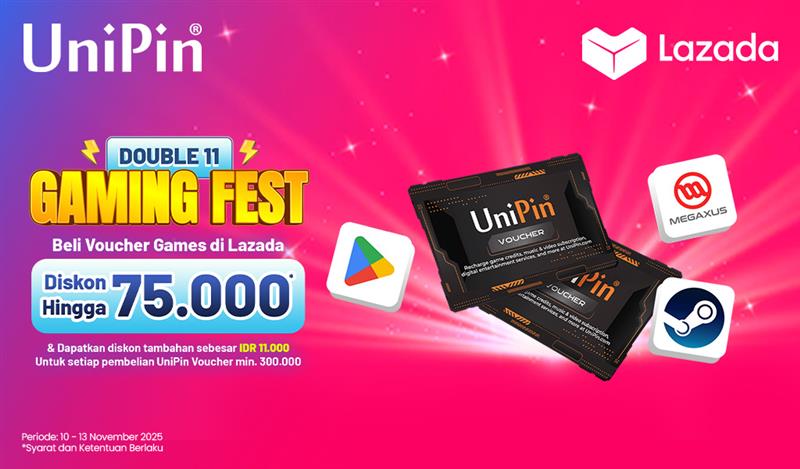Lazada Double 11 Gaming Fest: Waktunya Top-Up Lebih Hemat!