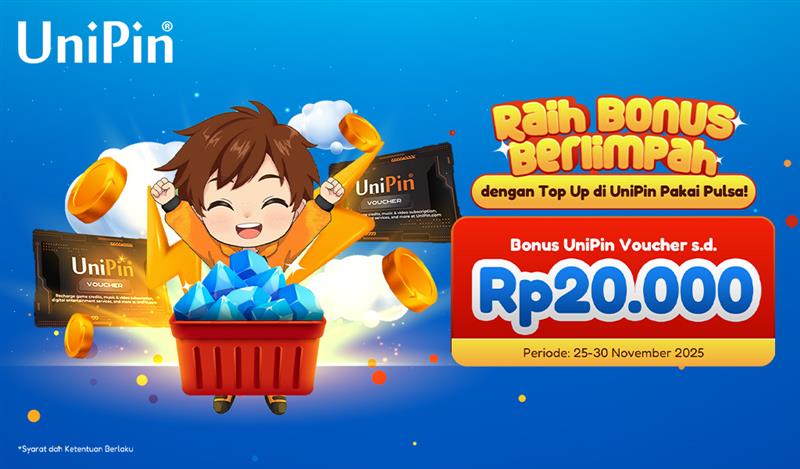 Saatnya Self-Reward! Hemat hingga 20.000 dengan Top up Pakai Pulsa di UniPin!