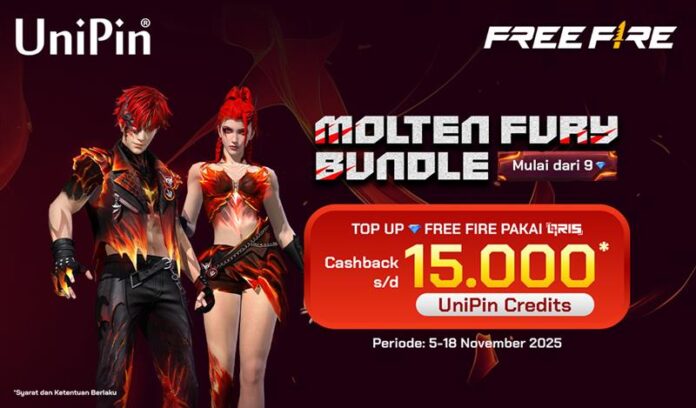 Top Up Free Fire Pakai QRIS dan Dapatkan Cashback hingga 15.000 UniPin Credits!