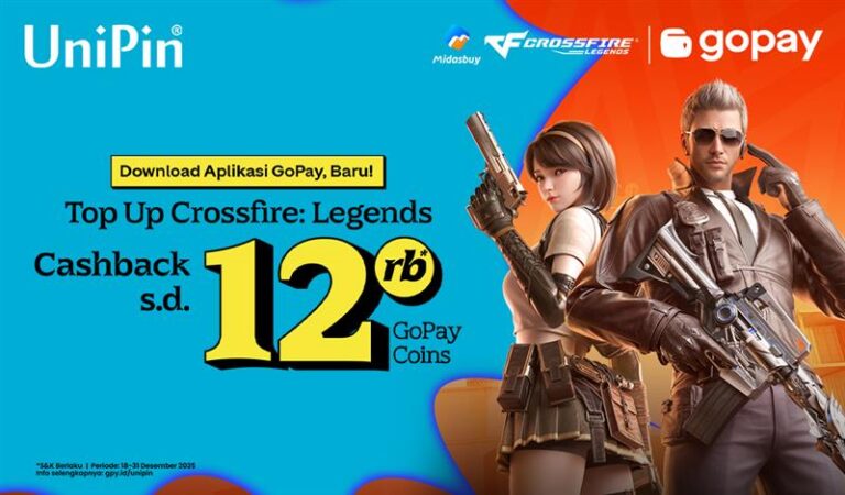 Crossfire Legends Resmi Rilis di Mobile! Top Up di UniPin Pakai GoPay, Cashback 90% GoPay Coins!