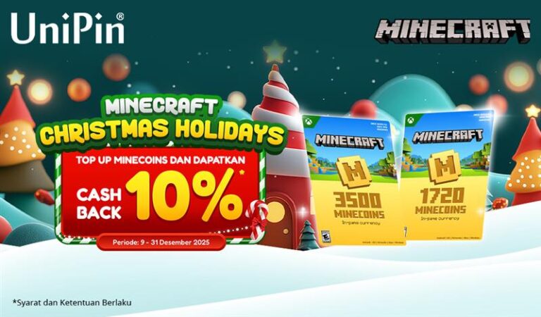 Minecraft Christmas Holidays! Top Up Minecoins Cashback 10%!
