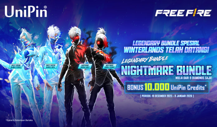 Nightmare Bundle Free Fire Dapatkan Bonus 10.000 UniPin Credits
