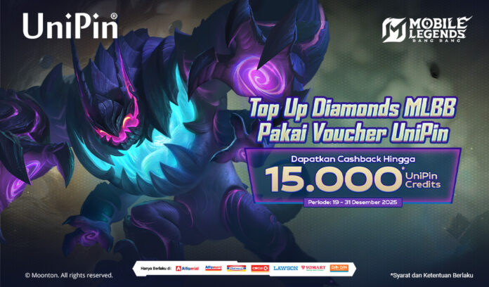 Top Up Diamonds MLBB Makin Seru Bareng Gloo Dapatkan Cashback hingga 15.000 UniPin Credits