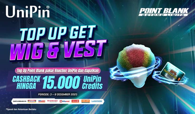 Top Up Point Blank, Koleksi Wig & Vest & Dapatkan Cashback hingga 15.000 UniPin Credits!