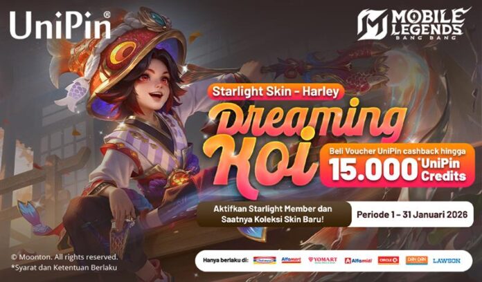 Sambut Januari dengan Starlight Skin Baru & Cashback UniPin hingga 15.000 Credits