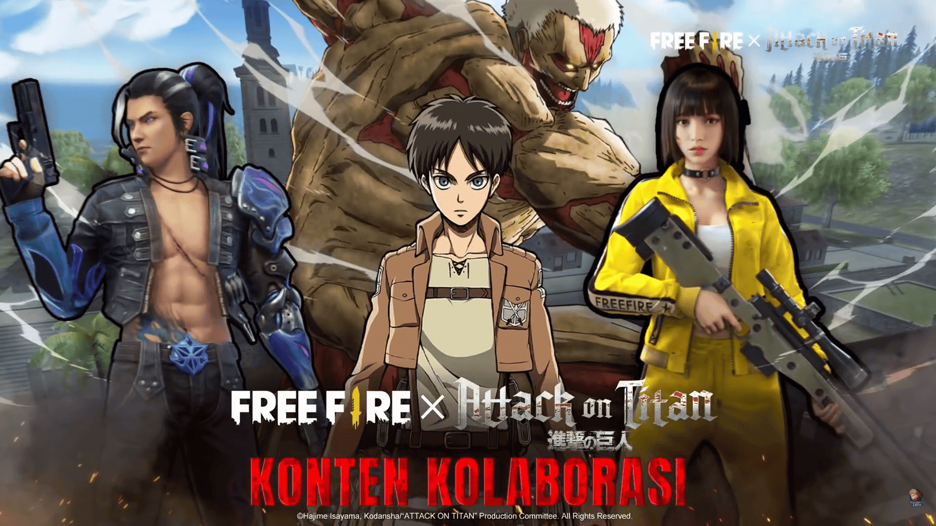 Free Fire x Attack on Titan