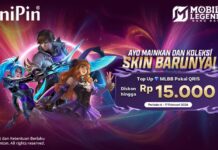Ayo Koleksi Skin Baru! Top Up Diamonds MLBB di UniPin pakai QRIS, Diskon hingga Rp15.000 Promo diskon 8% hingga Rp 15.000 hanya berlaku untuk top up Mobile Legends: Bang Bang di website UniPin menggunakan metode pembayaran QRIS dengan min. transaksi Rp 40,000.