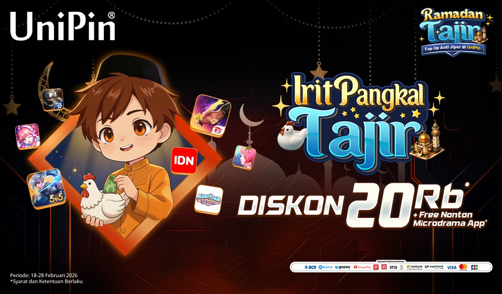 Irit Pangkal Tajir di UniPin: Top Up Diskon 20Rb!